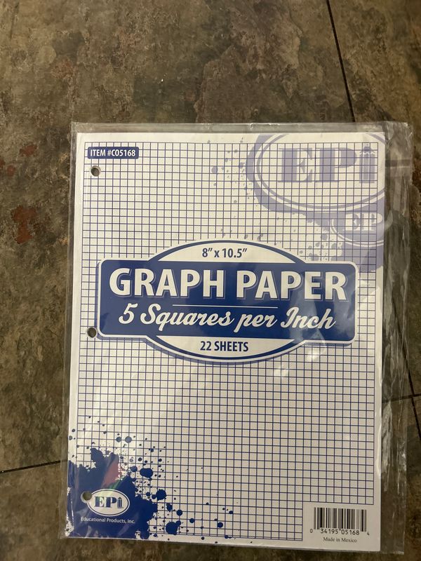 GRAPH PAPER 5 SQ PER IN 22 SHEETS