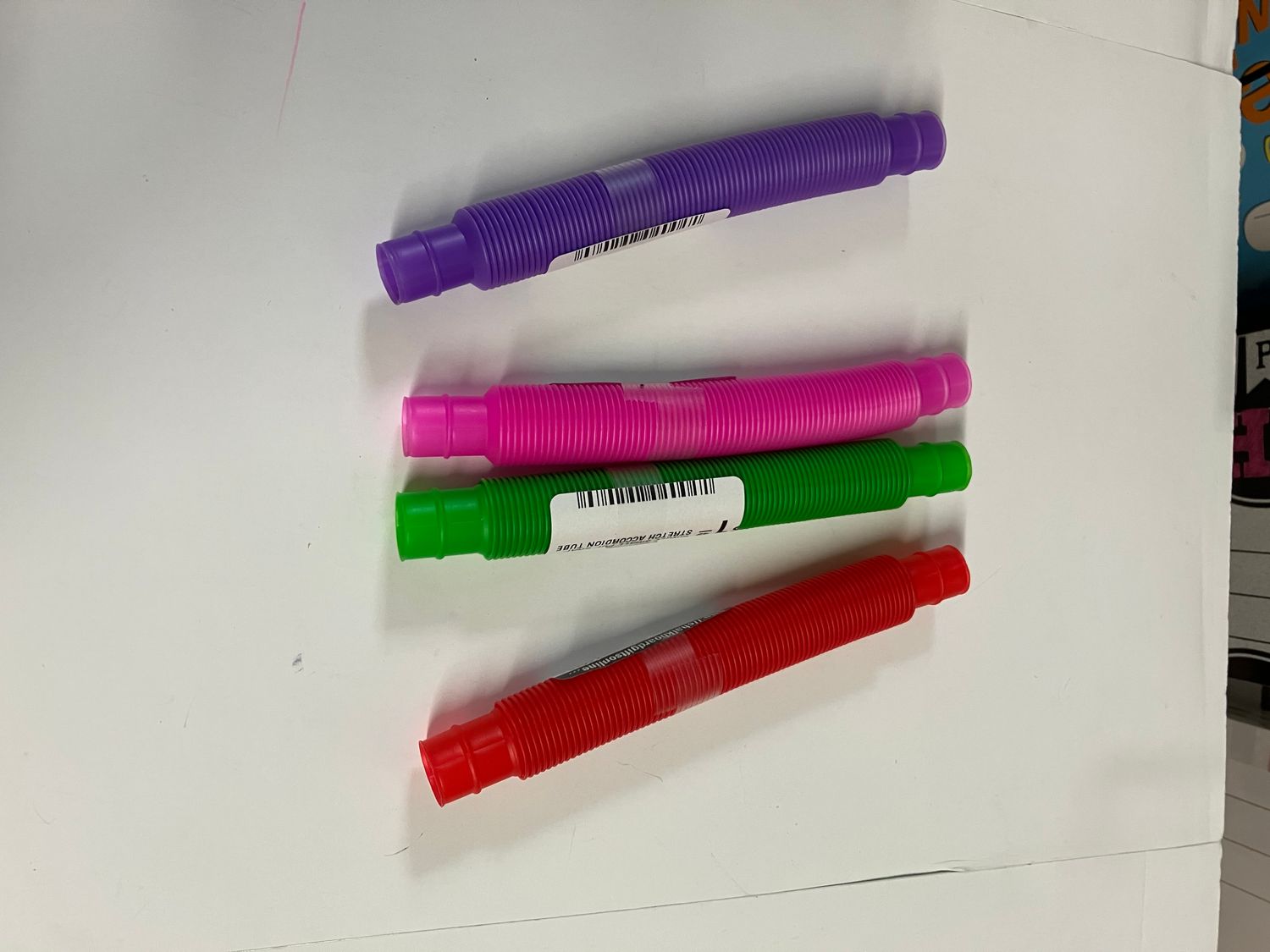 SINGLE SMALL POP SNAP STRETCH ACCORDION TUBE