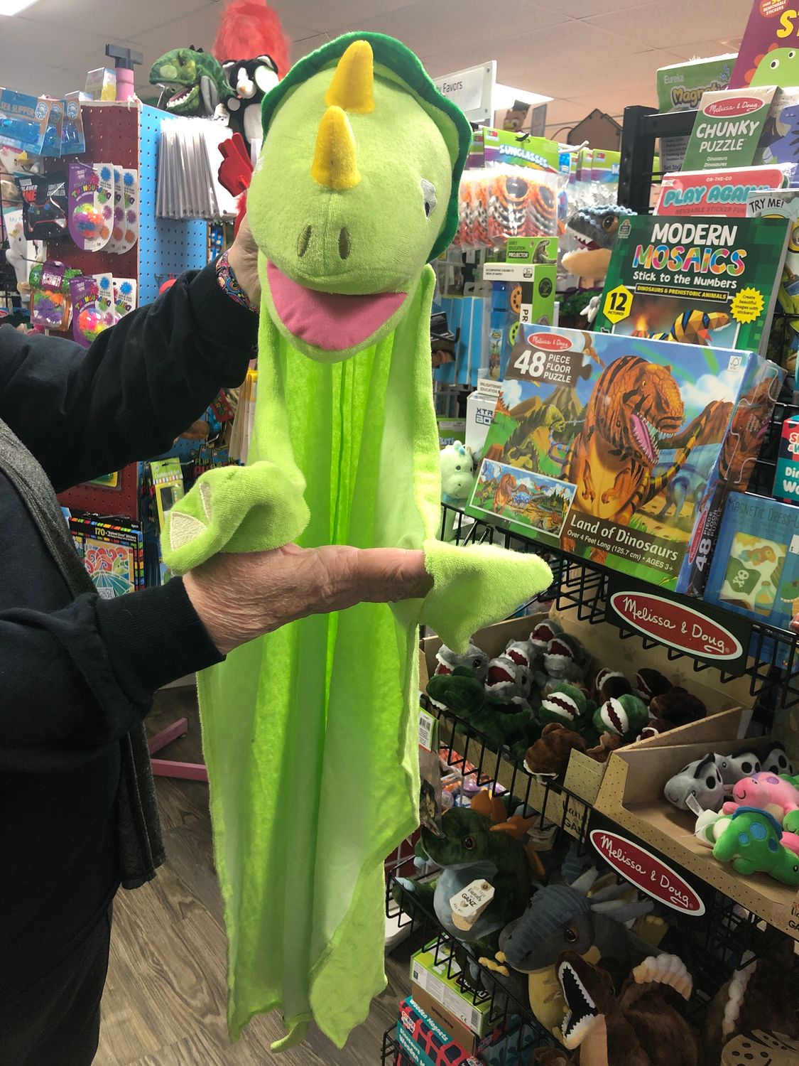 DINOSAUR PLUSH PUPPET FRIEND