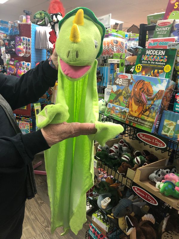 DINOSAUR PLUSH PUPPET FRIEND