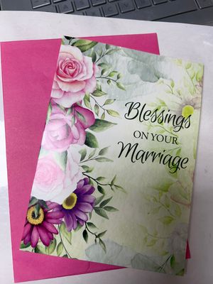 BLESSING ON YOUR MARRIAGE CARD PS 128:5