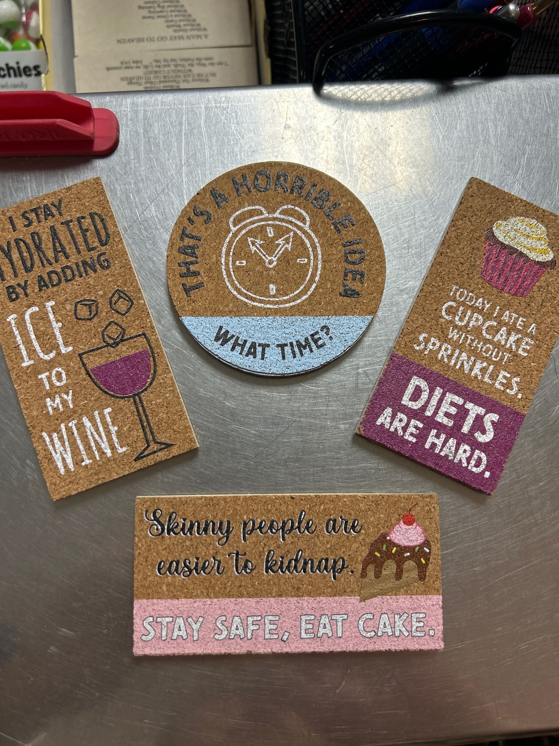 ASSORTED QUIRKY CORK MAGNETS