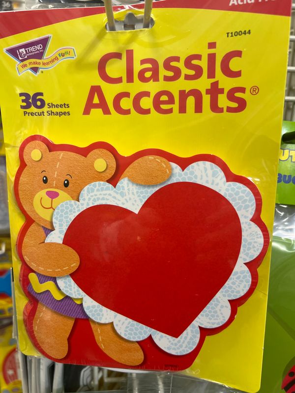 VALENTINE BEAR CUTOUTS