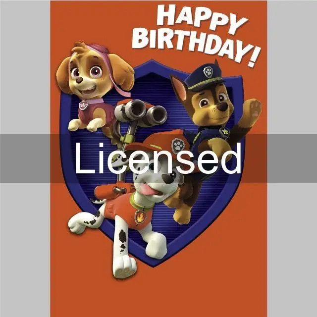 PAW PATROL HAPPY BIRTHDAY CARD