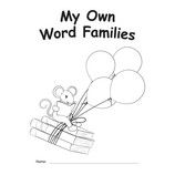MY OWN WORD FAMILIES BOOK