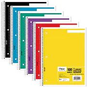 MEAD 1 SUBJECT WIDE NOTEBOOK ASSORTED COLORS