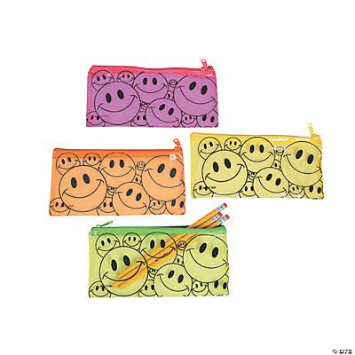 SMILEY FACE PENCIL CASE