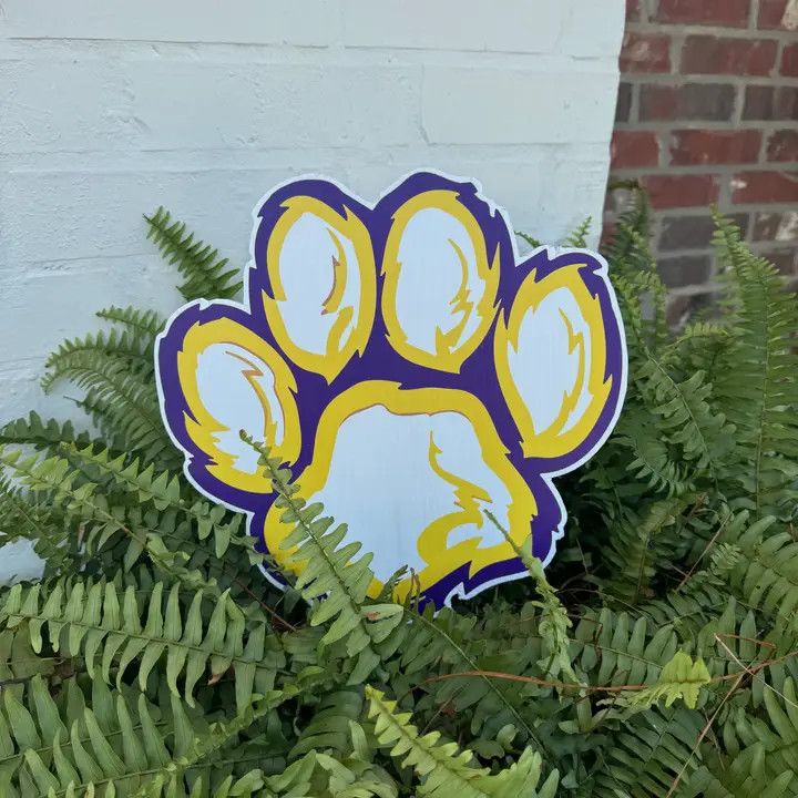 FURRY PAW FLOWER POT SIGN