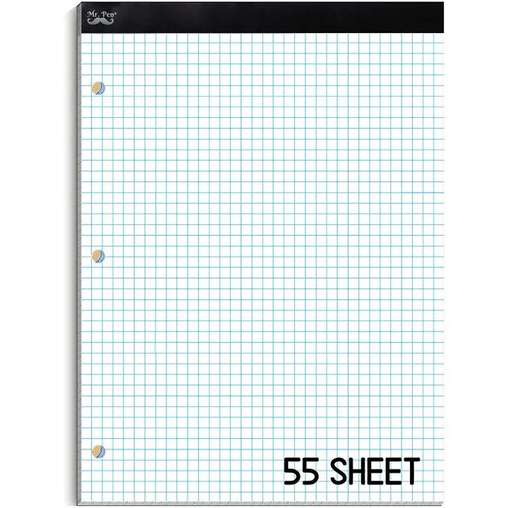 Mr. Pen 4x4 Graph and Grid Paper Pad