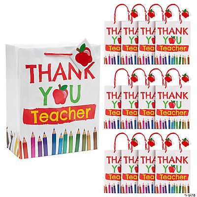 MEDIUM THANK YOU TEACHER GIFT BAGS