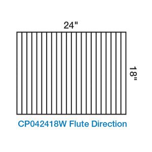4MM WHITE 24X18 CORR PLASTIC LANDSCAPE SIGN