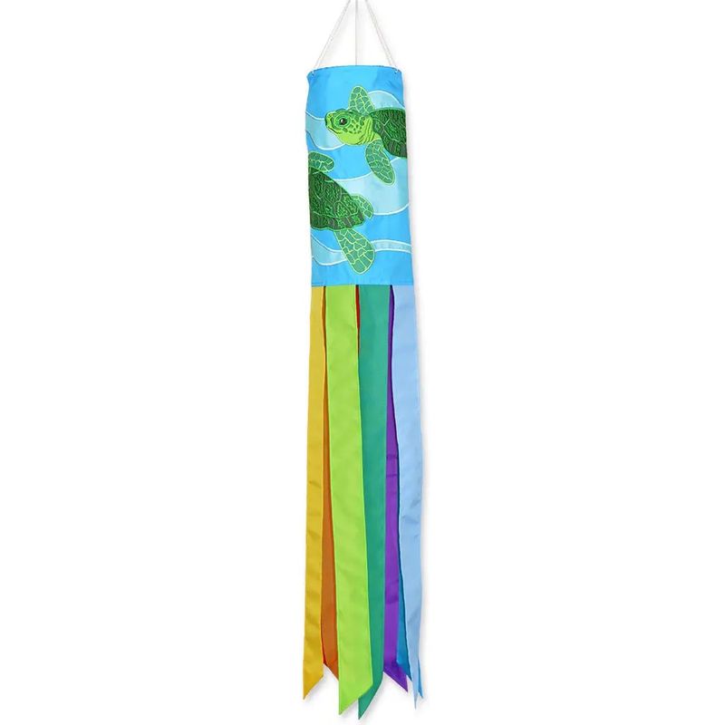 SEA TURTLES WINDSOCK WITH EMBRODERED APPLIQUE