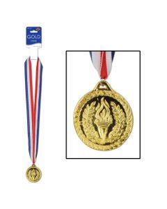 GOLD MEDAL WITH RIBBON