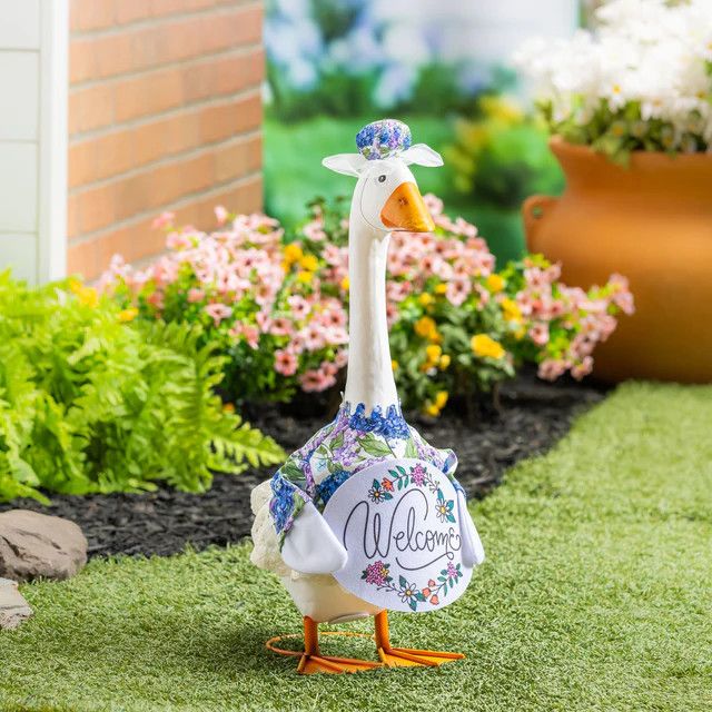 PORCH GOOSE HYDRANGEA HAPPINESS  OUTFIT