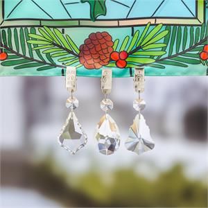 Shaped Gem Flag Weighted Clip