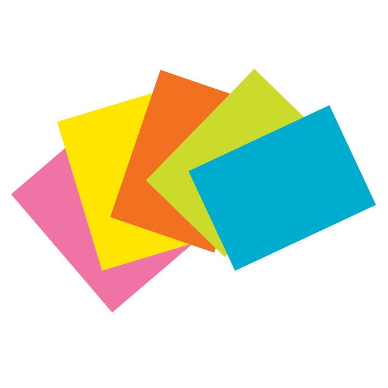 SUPER BRIGHT INDEX CARDS 4X6 UNRULE