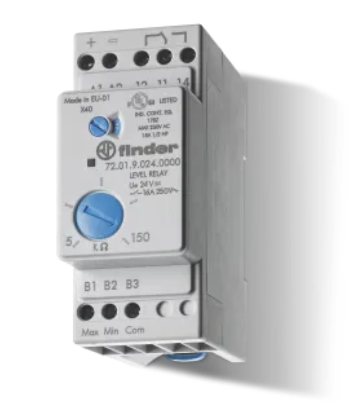 72.01.8.125.0000, Finder, Control de nivel programable,  para 125 vca.