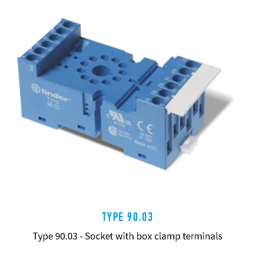 90.03SMA, Finder, 9003sma base serie 60.13 azul