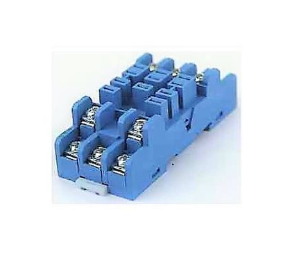 92.43.1SMA, Finder, Base plana azul p/ relevador 63.32 y 62.33. de 16a.