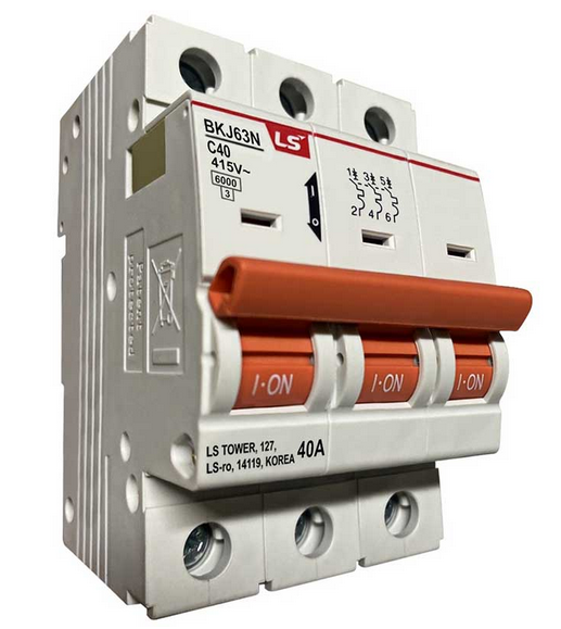 BKJ63N-3P-C63A, LS Electric, Pastilla termomagnetica montaje din 3p 415vac 63a 6ka