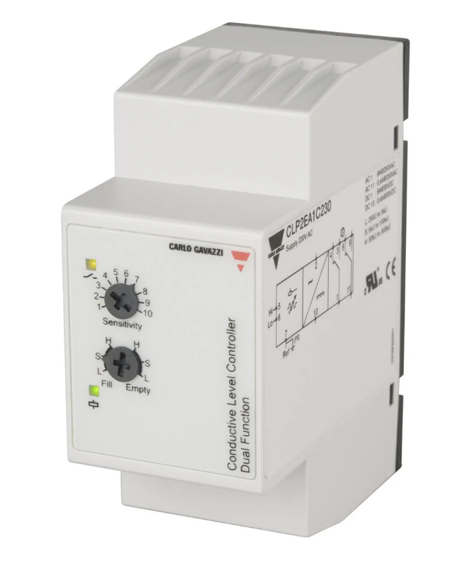 CLP2EA1CM24, Carlo Gavazzi, Control de nivel de 11 pines, para 24vca/vcd.