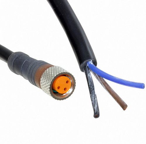 CONB53NFS5, Carlo Gavazzi, Conb53nf-s5 conector hembra m8, recto, 3 pines con 5m de cable.