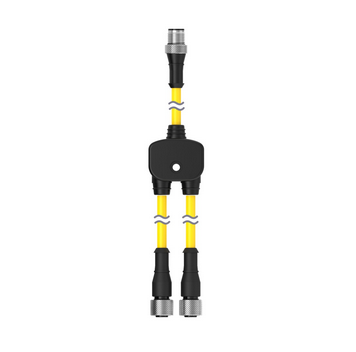CSB-M1281M1281, Banner, 73252 splitter m12-8pines. 1 macho, 2 hembras. largo:30cm.