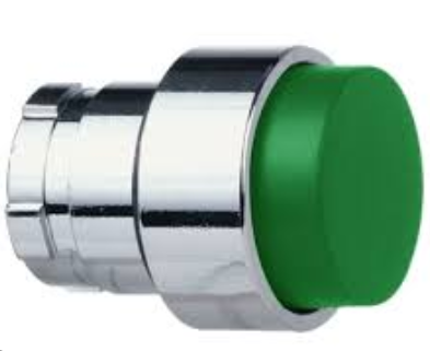 D-ZB2BL3, Wertek, Pulsador salienete verde de 22mm.