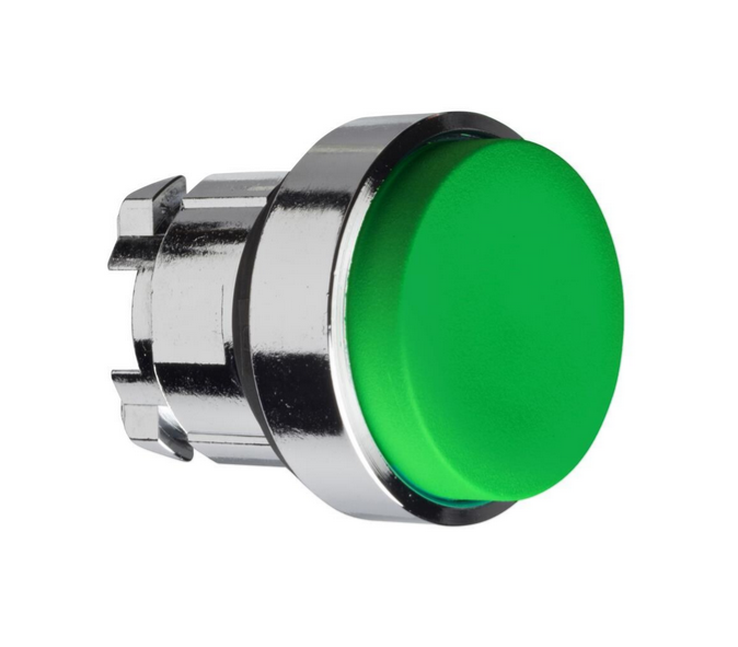 D-ZB4BL3, Wertek, Pulsador salienete verde de 22mm.