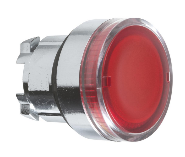 D-ZB4BW343, Wertek, Cabeza para pulsador iluminado rojo