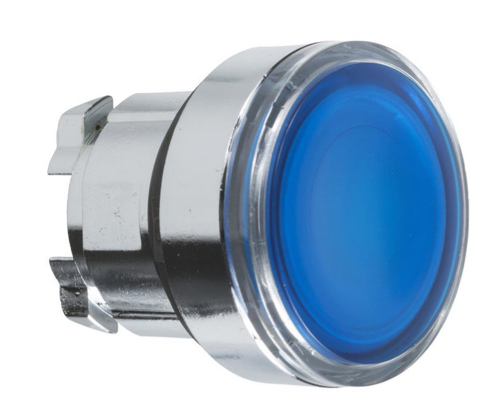 D-ZB4BW363, Wertek, Cabeza para pulsador iluminado azul