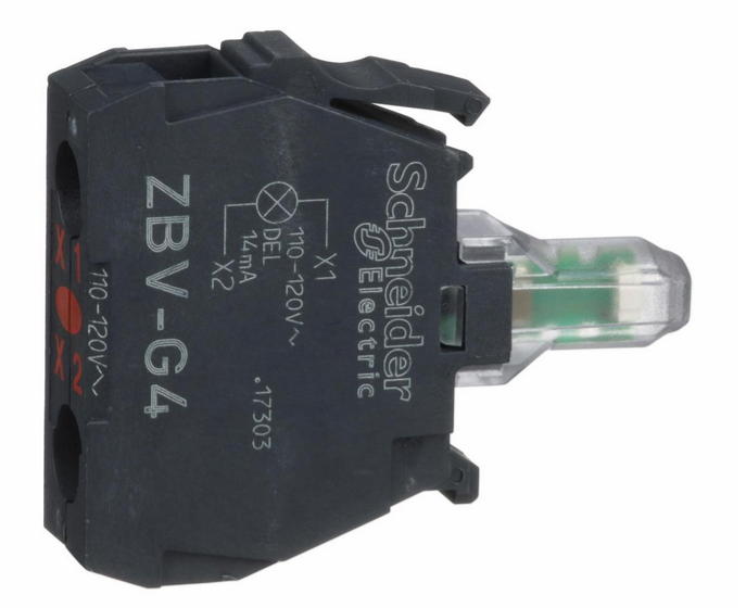 D-ZBVG4, Wertek, Led para piloto rojo con led p/ 110v., sin clip.
