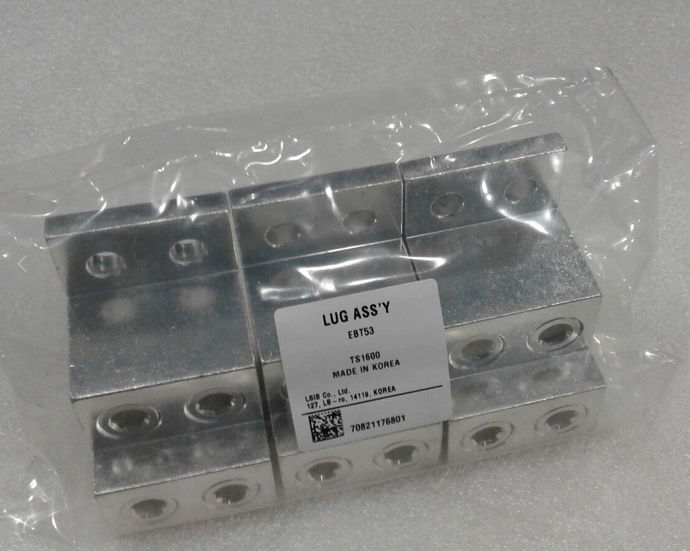EBT53, LS Electric, Ebt53 juego de 3 terminales roscable externo para interruptor termomagnetico susol ts1000 a ts1600