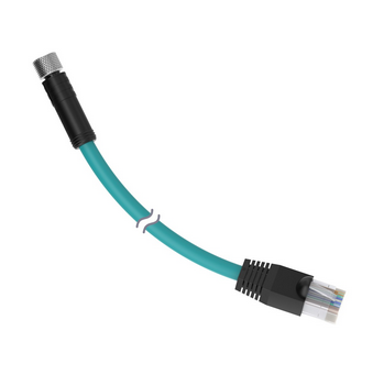 IVUC-E-406, Banner, 13892 adaptador ethernet. conector primario: pico m8-4 pines. conector secundario: rj45. longitud:2m