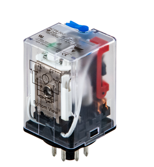 RCP8-002-24VDC, Carlo Gavazzi, Rcp800224vdc relevador encapsulado c/led, dpdt,8 pines,bob.24vdc.