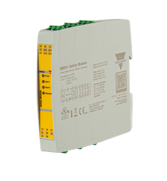 SMS31, Carlo Gavazzi, Relev. de seguridad  paro de emergencia p/24v, c/ 3no+1nc