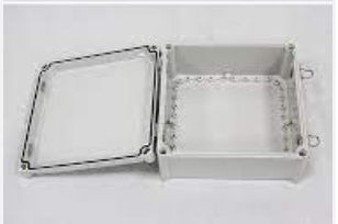 TJ-AGH-3856-2, Wertek-Boxes, Caja de policarbonato, 380x560x180 mm tapa c/ bisagras