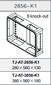 TJ-AT-2856-K1, Wertek-Boxes, Gabinete de plastico modular 28x56x18cm, 6 kos (4 tk01, 2 tk02)