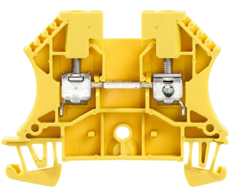 W_1020120000, Weidmuller, Clema de paso amarillo wdu 4 ge