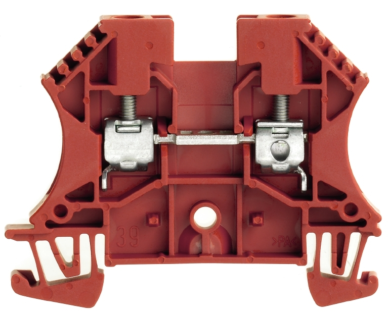 W_1020140000, Weidmuller, Clema de paso roja wdu 4 rt