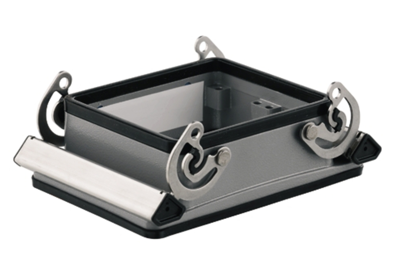 W_1217800000, Weidmuller, Base abierta c/2 ganchos hdc 32b abu