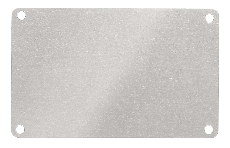 W_1327800000, Weidmuller, Etiq aluminio 4orific (5pz) cc-m 85/54 4x3 al