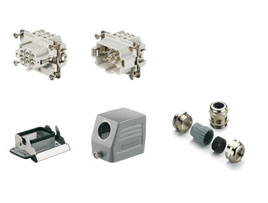W_1712460000, Weidmuller, Tomacorriente 6 polos 1 gancho hdc-kit-he 06.100