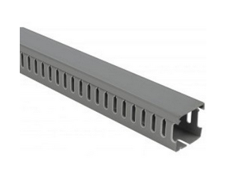 T-551013, Klemsan, 5554040 canaleta ranurada, paso 4mm, de 40x40, gris (e84)