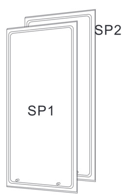 ARSP205, Wertek-Boxes, Paneles laterales p/gabinetes ar9 de 2000x500 mm (sp1,sp2)