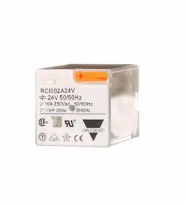 RCI002A120V, Carlo Gavazzi, Relevador encapsulado c/led, dpdt, 8 pines,bob.120vac