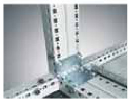 WA020, Wertek-Boxes, Kit de soporte angular ( 4 pzas) para union de gab. ar9.