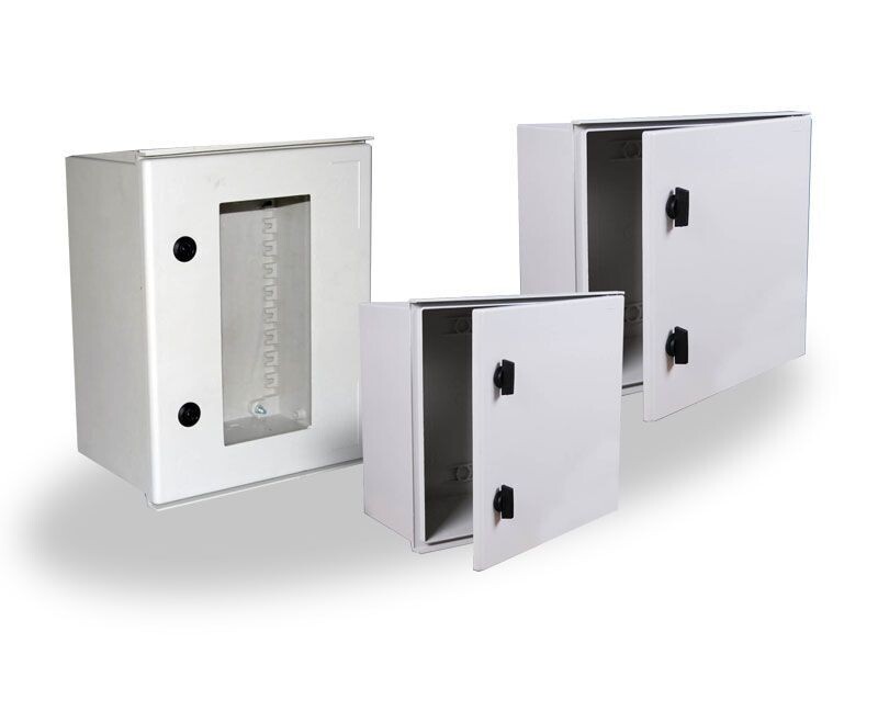 TIP-43+MP, Wertek-Boxes, Gabinete de poliester ip65, 400x300x200mm con platina