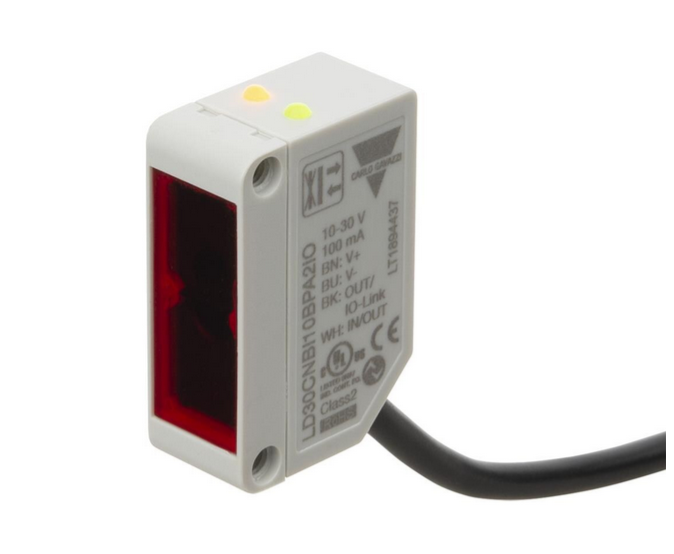LD30CNBI10BPM5IO, Carlo Gavazzi, Fotocelda laser, plastico tipo io link, c/conector m8, 4h.