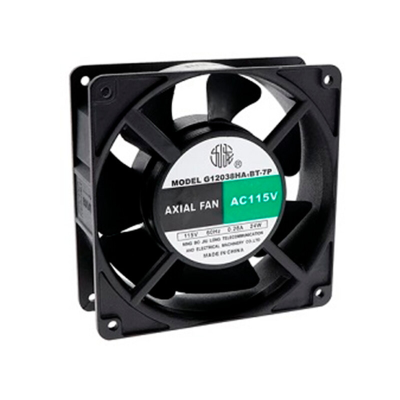 G12038HA1BT-C, Jiulong, 38005 g12038ha1bt-7p ventilador de 120x120x38 mm, en 120v  de 3,400rpm, 126cfm.